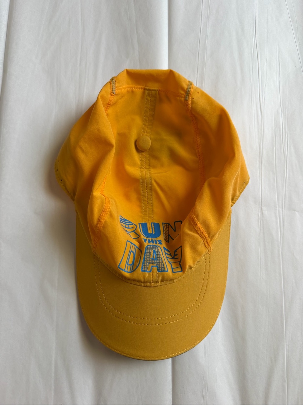 Brooks Yellow and Navy Running Cap